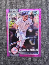 2026 Topps Series 1 Jose Caballero #88 Pink Holo Foil New York Yankees SP