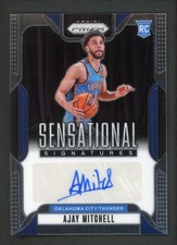 2024-25 AJAY MITCHELL AUTO PANINI PRIZM SENSATIONAL SIGNATURES ROOKIE RC (read)