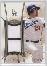 2014 Topps Tier One Relics Dual 2/50 Adrian Gonzalez #DR-AG 1l7