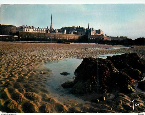 Photo Stéréo D'époque - Vue Générale De Saint-Malo Vers 1870 - Tirage Original 10.5x18 Cm, Référence SO3418, Vintage