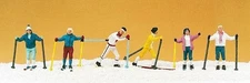 Preiser 10312 HO Scale Recreation & Sports -- Cross-Country Skiers pkg(6)