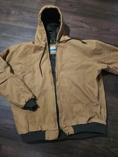 Blue Mountain Men's Duck Quilt-Lined Hooded Insulated Jacket Size 3XL