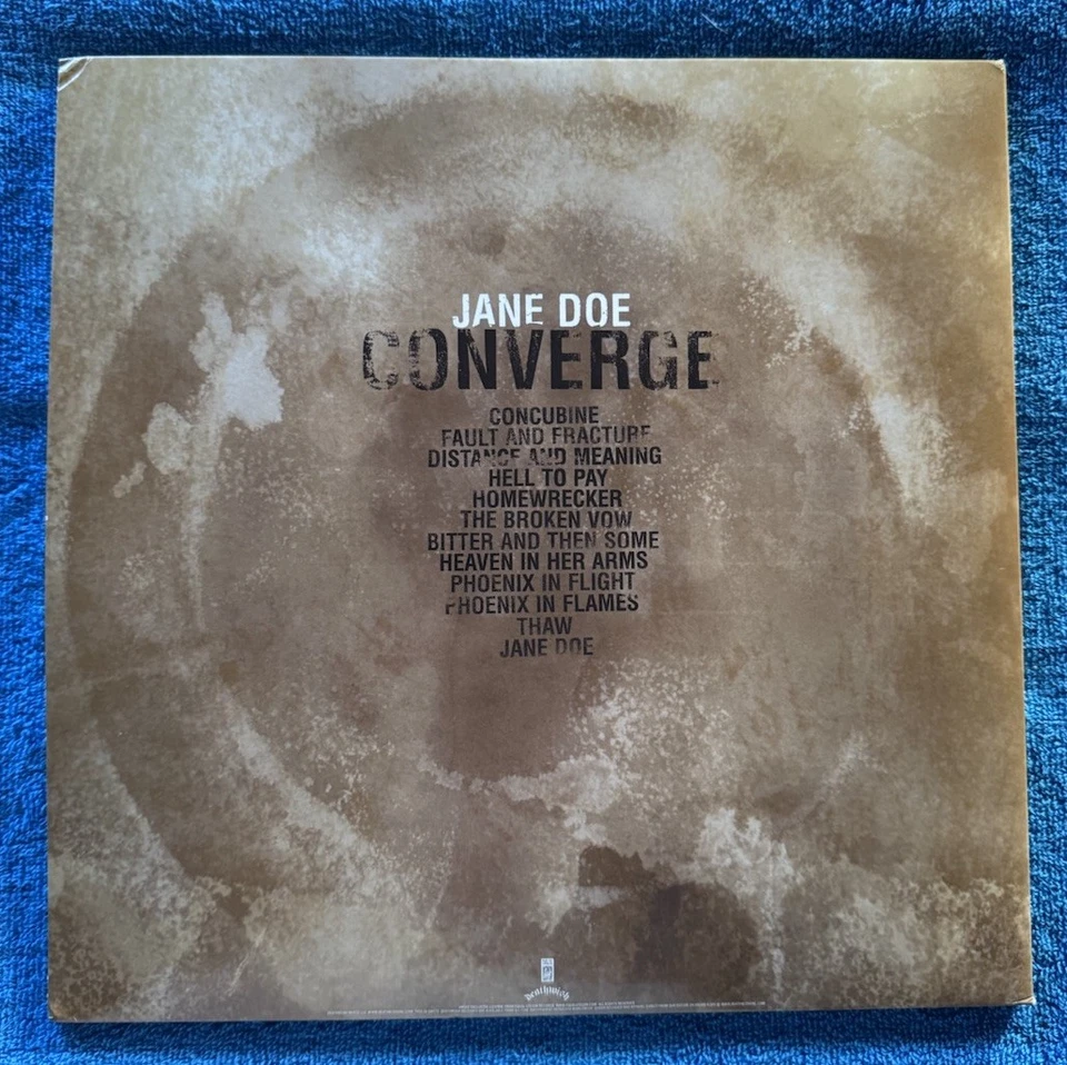 Converge Jane Doe From Deathwish Recs. On Clear Gold Vinyl 440 Pressed LP - Image 2 of 4