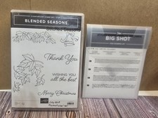 Stampin Up BLENDED SEASONS Set 2 of 2 Stamp Set STITCHED SEASONS Dies