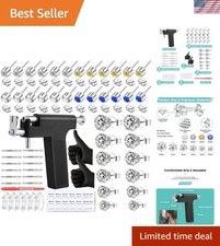 Professional Ear Piercing Gun Kit with 18 Pairs of Diamond Stud Earrings and Pro