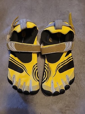 Vibram FiveFingers KMD Sport Mens Size 12-12.5 Yellow Black Athletic Shoes M3648