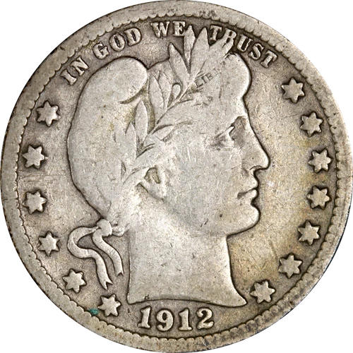 1912-S Barber Quarter