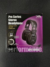 Cyber Acoustics Pro Series ACM-500RB Headphone ACM-500 Stereo Headphones Black