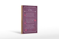 Holzschild Spruch 12X18 Cm Oma Deko Schild
