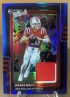 2025 Panini Donruss Optic Threads Blue Hyper Prizm Patch Drake Maye Patriots 🔥