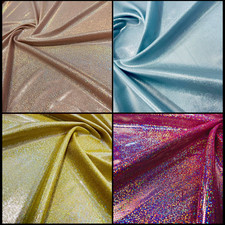 Hologram Colors Metallic BlimBlim Spandex Fabric Stretch By Yard for Swimwear