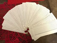 Vintage LOT of 40 UNUSED Computer Punch Cards IBM  #5081 from 1980’s