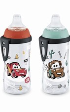 NUK Cars Lightning McQueen  Mater Sippy Cups BPA-Free Dishwasher Safe 8 Months