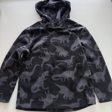Boys Cat Jack XS 5T Black Fleece Long Sleeve Hoodie Sweatshirt