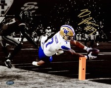 Dillon Johnson Signed 8x10 Photo Washington Huskies vs. USC Spotlight MCS Holo