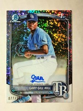 Gary Gill Hill 2025 1st Bowman Chrome AUTO Prospect SPECKLE REFRACTOR 019/299 C6