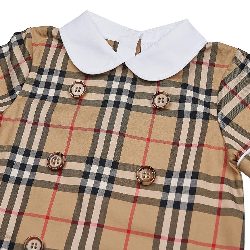 Mameluco elástico Burberry C N4 Octavio Check (12-24M) A7028 103230909 Foto 3 de 4