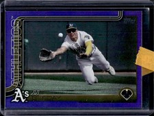 2025 Topps JJ Bleday Purple Rainbow Foilboard #/250 Athletics