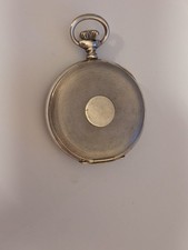seltene Silber Taschenuhr Jump-Hour Digitale Anzeige Scheibenuhr um 1900 Rar !