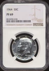 1964 Kennedy Half Dollar NGC PF 69