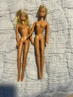 2 Vintage 1966 Mod Twist n Turn Barbie Doll Bendable Legs Made in Korea Blonde