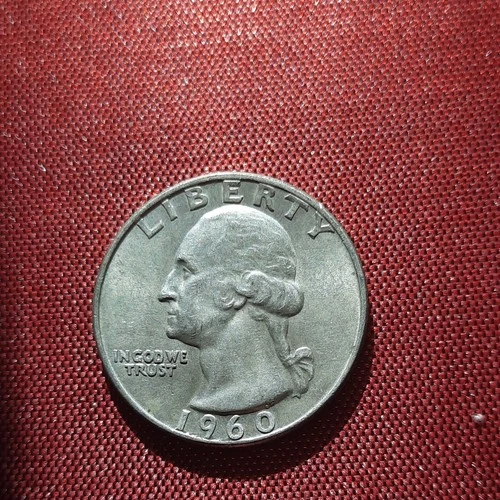 1960 Washington Quarter Silver 25C Circulated US Coin