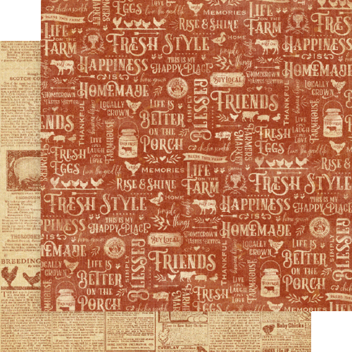 GRAPHIC 45"FARMHOUSE" KEEPSAKE EDITION 12X12 PAPER PACK    SCRAPJACK'S PLACE - Picture 4 of 16