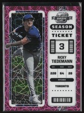 Ricky Tiedemann 2023 Chronicles Contenders Optic #9 Pink Velocity /17 Toronto