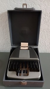 Vintage La Salle Stenotype Machine in Case