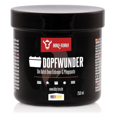 BBQ-Toro DOPFWUNDER Dutch Oven Einbrenn- & Pflegepaste I 250 ml Pflege Paste
