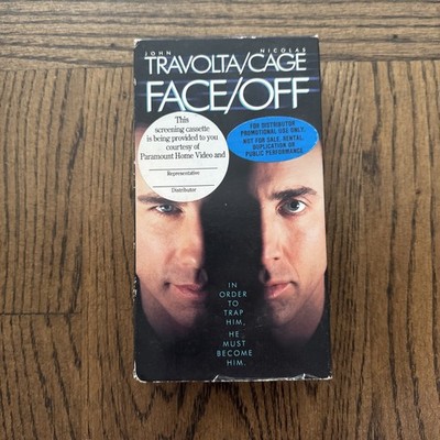 Face Off VHS Demo Promo Screener Nicolas cage - Tested