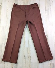 Vintage 80s Levis Pants Mens Fits 36x29 Sta Prest 517 Bootcut Talon 42 USA Made 