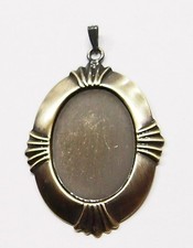 8 of 25x18mm Antique Gold Plated Star Burst Pendant Settings 4 Cabs 44x28mm