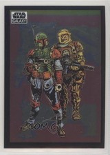 2022 Topps Chrome Star Wars Galaxy Boba Fett Dengar Bounty Hunters #23 0q0