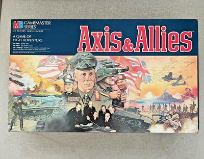 MB Gamemaster Series AXIS & ALLIES (strat. Brettspiel, 1984) 100% komplett