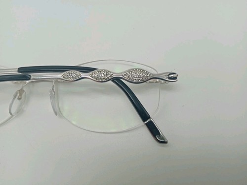 SILHOUETTE 4375 00 6050 Rimless Eyeglasses Glasses Frames - 23KTGP Crystal Diva - Picture 16 of 17