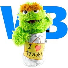 New OSCAR the GROUCH Plush Sesame Street Place NWT 15"