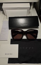 Gucci Women  s Burgundy Sunglasses gg1338S 005 54-19-140 M Authentic-Brand New