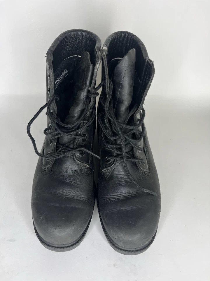 Botas con cordones al tobillo Bates Floataways para mujer talla 7M negras resistentes al aceite hechas en EE. UU. Foto 4 de 4