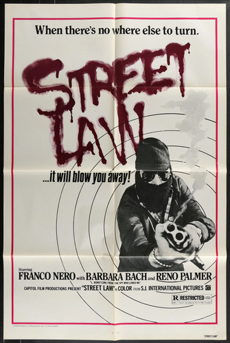 Street Law (1974) Original Movie Poster Folded 27x41