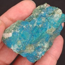 Copper Ore, Shattuckite, Chrysocoll, Malachite, 77g