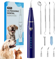 Pet Ultrasonic Teeth Plaque Remover with LED Light, Dog  Cat Dental Kit
