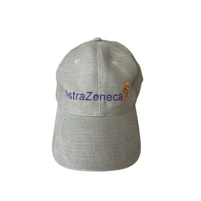 HeadShot AstraZeneca Logo Baseball Cap Khaki Tan Adjustable Dad Hat Corporate