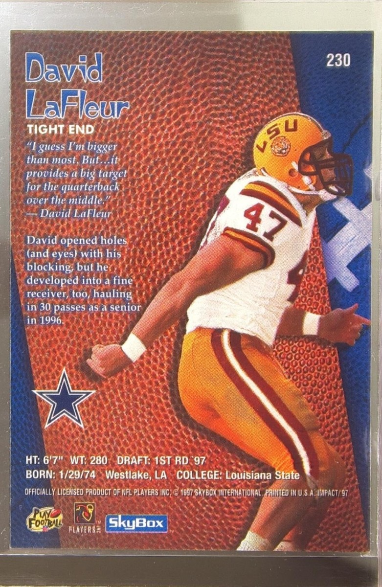 1997 SkyBox Impact David LaFleur RC #230 Cowboys | eBay