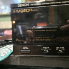 Denon DRW-850 Stereo Double Cassette Tape Deck Working Tested