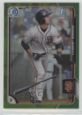 2015 Bowman Draft Chrome Green Refractor 65/99 Ronnie Jebavy #79 0c6