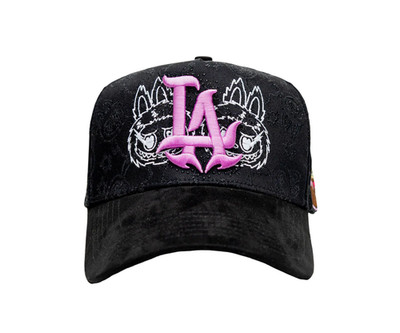 HIDDEN STUDIOS LA-BUBU BLACK MENS SNAPBACK HAT HSLA BUBU