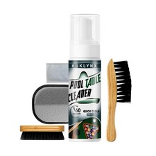 Foam Billiard Tables Cleaner Spray with 2 Pool Table Brushes, 1 Static Gloves...