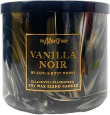 Bath & Body Works The Men's Shop Vanilla Noir 3-Wick Scented Candle