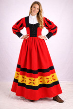 Woolen Landsknecht Gown, Renaissance Fair Dress,Medievals Clothing.